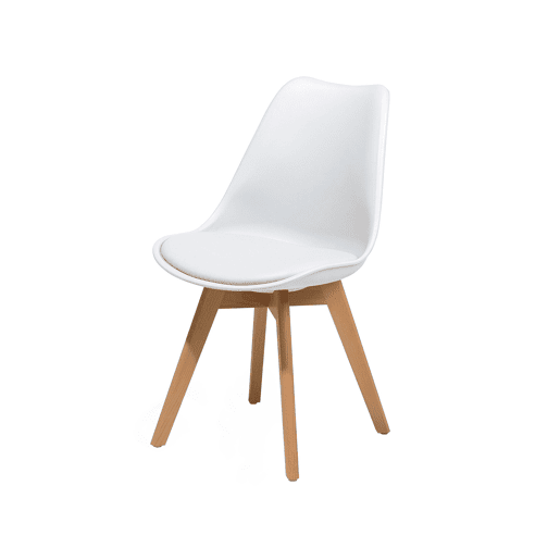 Conjunto de 2 cadeiras de jantar DAKOTA II Branco