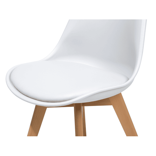 Conjunto de 2 cadeiras de jantar DAKOTA II Branco