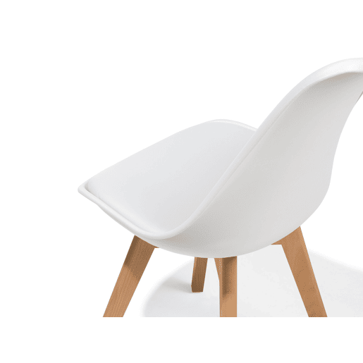Conjunto de 2 cadeiras de jantar DAKOTA II Branco