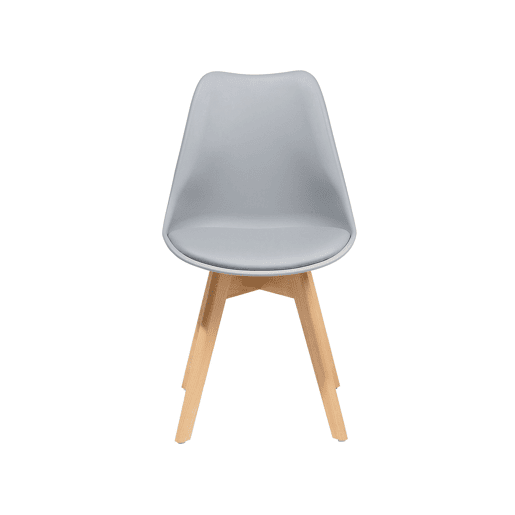 Conjunto de 2 cadeiras de jantar DAKOTA II Cinzento