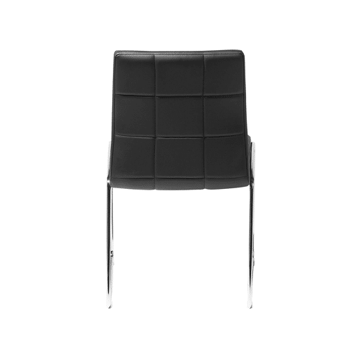 Conjunto de 2 cadeiras de reunião KIRON Pele sintética Preto