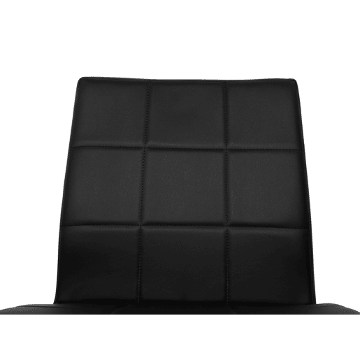 Conjunto de 2 cadeiras de reunião KIRON Pele sintética Preto