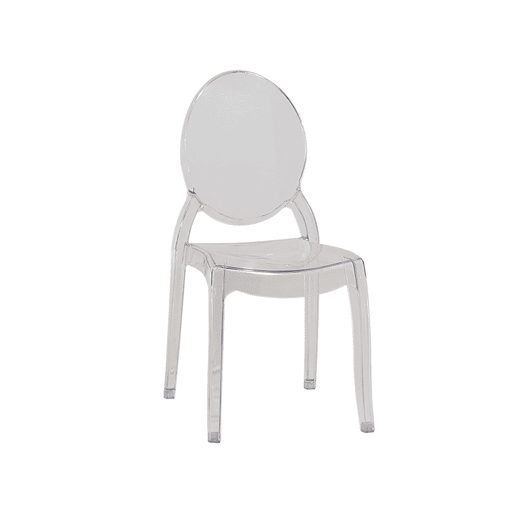 Conjunto de 4 cadeiras de jantar MERTON Transparente Conjunto de 4 cadeiras de jantar MERTON Transparente