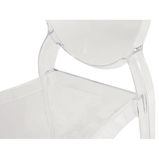 Conjunto de 4 cadeiras de jantar MERTON Transparente Conjunto de 4 cadeiras de jantar MERTON Transparente