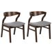 Beliani Silla de comedor MAROA Beliani Silla de comedor MAROA Gris Claro