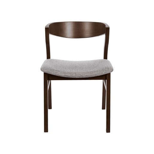 Conjunto de 2 cadeiras de jantar MAROA Madeira Cinzento claro