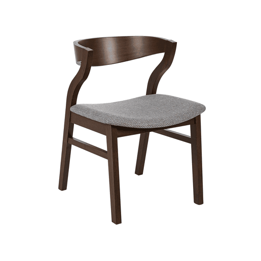 Conjunto de 2 cadeiras de jantar MAROA Madeira Cinzento claro