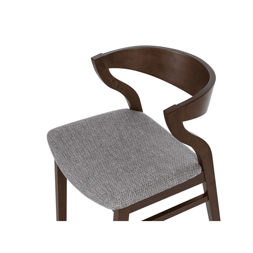 Conjunto de 2 cadeiras de jantar MAROA Madeira Cinzento claro