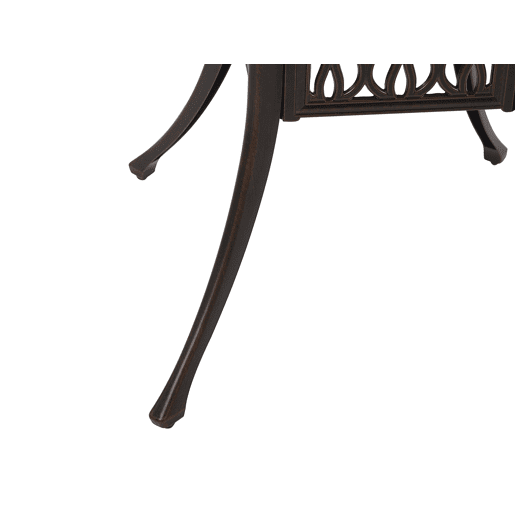 Mesa de jantar de exterior para 4 pessoas ANCONA 90 cm 90 cm Metal Castanho escuro