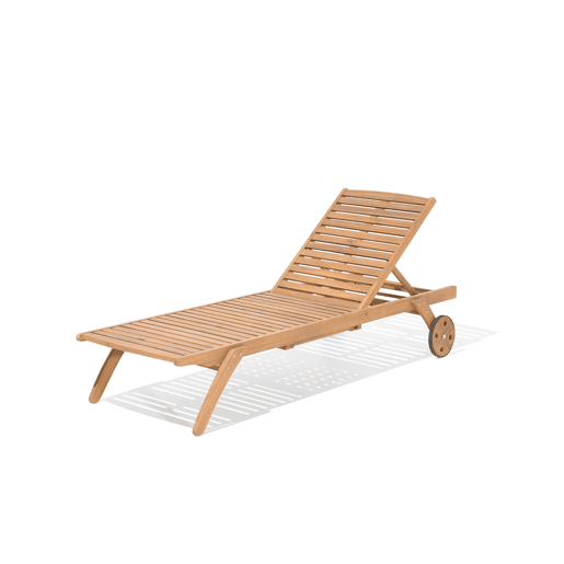 Conjunto de refeições de jardim com espreguiçadeiras 8 lugares CESANA Madeira de acácia Castanho claro
