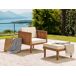 Beliani Silla de jardín BARATTI Beliani Silla de jardín BARATTI Beige