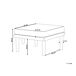 Beliani Silla de jardín BARATTI Beliani Silla de jardín BARATTI Beige
