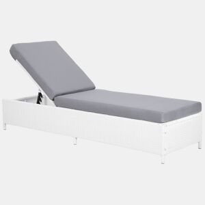 EspreguiƧadeira com almofada TURIN Branco