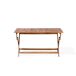 Beliani Mesa plegable CENTO Beliani Mesa plegable CENTO Marrón