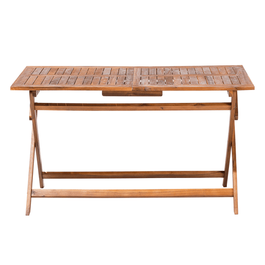 Mesa de refeição de jardim CENTO 140 cm 75 cm Madeira de acácia Castanho