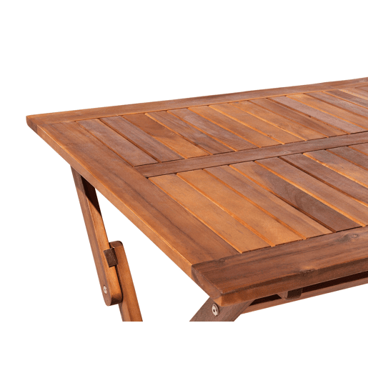 Mesa de refeição de jardim CENTO 140 cm 75 cm Madeira de acácia Castanho