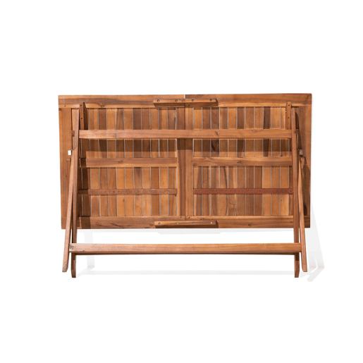 Mesa de refeição de jardim CENTO 140 cm 75 cm Madeira de acácia Castanho