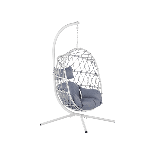 Cadeira Suspensa com Suporte ADRIA Metal Branco