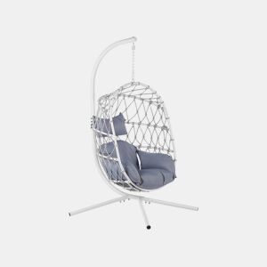 Cadeira Suspensa com Suporte ADRIA Metal Branco
