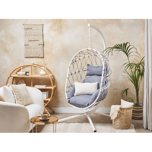 Cadeira Suspensa com Suporte ADRIA Metal Branco