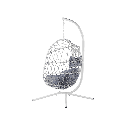 Cadeira Suspensa com Suporte ADRIA Metal Branco