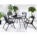 Beliani Conjunto de comedor LIVO Beliani Conjunto de comedor LIVO Negro
