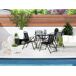 Beliani Conjunto de comedor LIVO Beliani Conjunto de comedor LIVO Negro