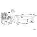 Beliani Conjunto de comedor OLBIA Beliani Conjunto de comedor OLBIA Blanco