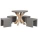 Beliani Conjunto de comedor OLBIA/TARANTO Beliani Conjunto de comedor OLBIA/TARANTO Gris