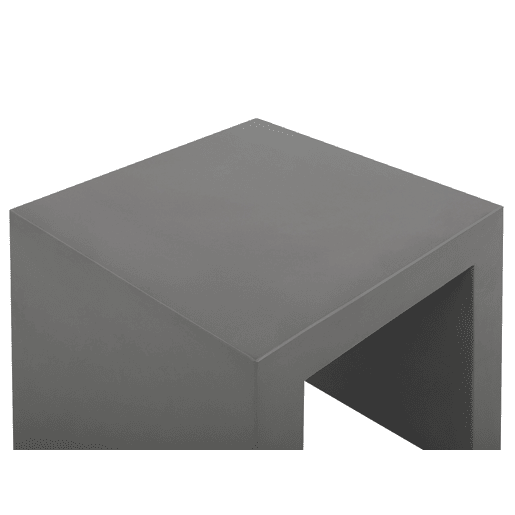 Conjunto de refeições de jardim com tamboretes 4 lugares OLBIATARANTO Betão Cinzento