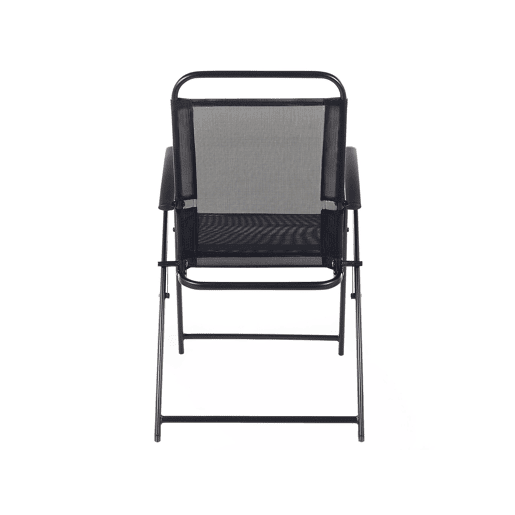 Conjunto de refeições de jardim 6 lugares LIVO Metal Preto