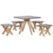 Beliani Conjunto de comedor OLBIA Beliani Conjunto de comedor OLBIA Gris