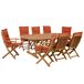 Beliani Conjunto de comedor MAUI Beliani Conjunto de comedor MAUI Azul Oscuro