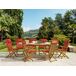 Beliani Conjunto de comedor MAUI Beliani Conjunto de comedor MAUI Azul Oscuro