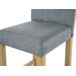 Beliani Silla de bar MADISON Beliani Silla de bar MADISON Gris