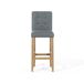 Beliani Silla de bar MADISON Beliani Silla de bar MADISON Gris