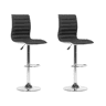 Conjunto de 2 bancos de bar LUCERNE Preto