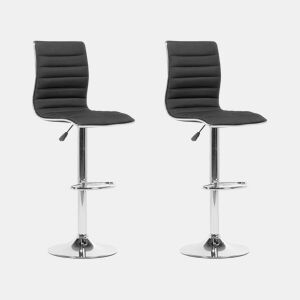 Conjunto de 2 bancos de bar LUCERNE Preto