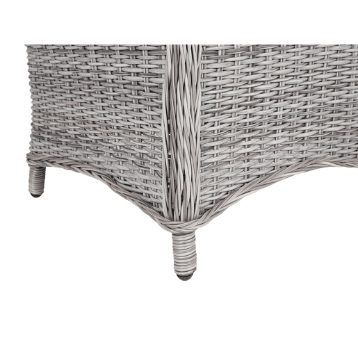 Conjunto de 2 cadeiras de jardim com almofadas CASCAIS Cinzento Conjunto de 2 cadeiras de jardim com almofadas CASCAIS Cinzento