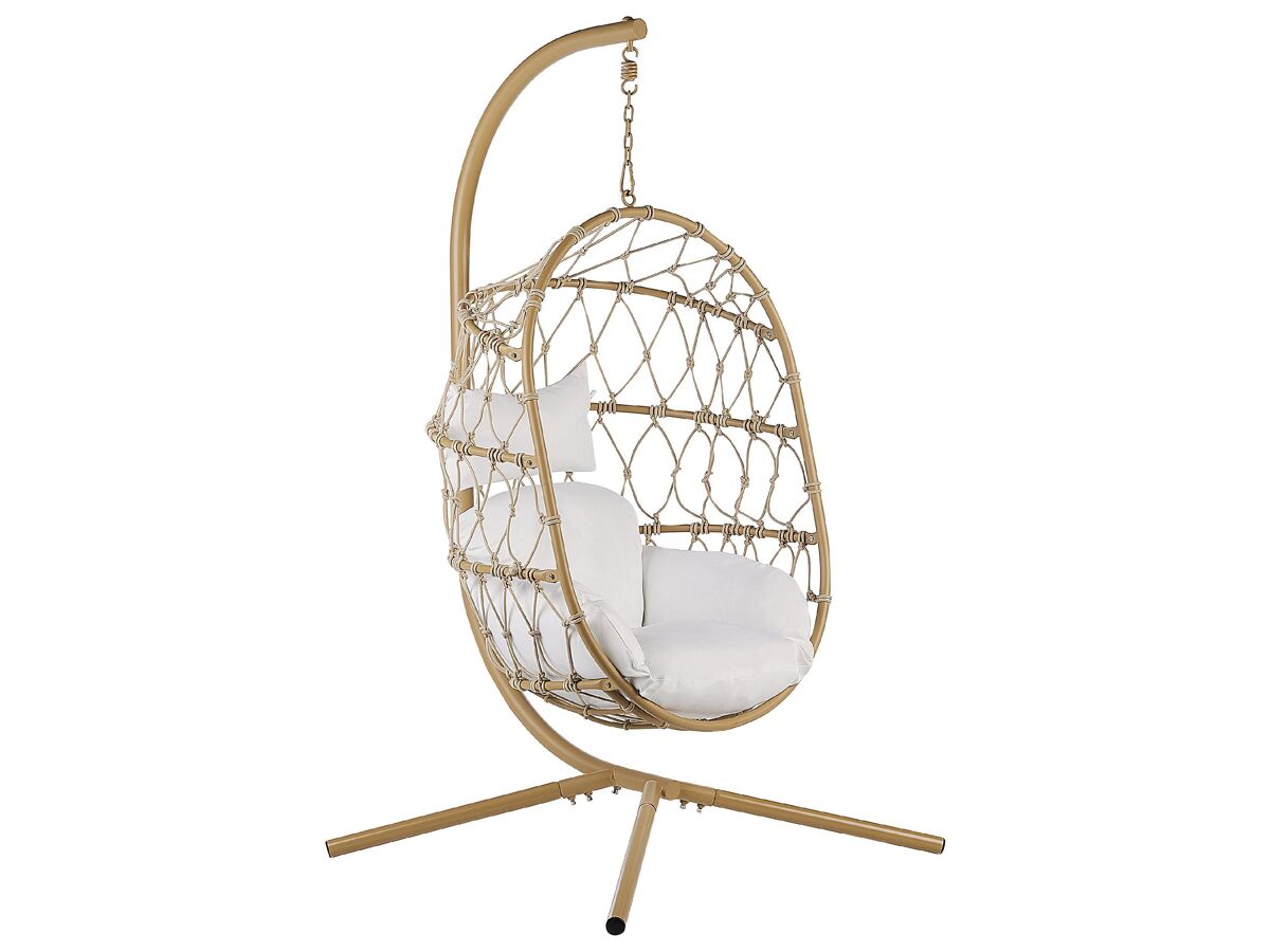 Beliani Sillón colgante ADRIA Beige