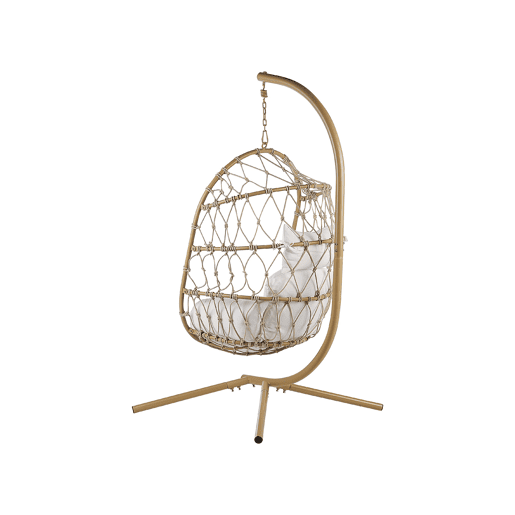 Cadeira Suspensa com Suporte ADRIA Metal Creme