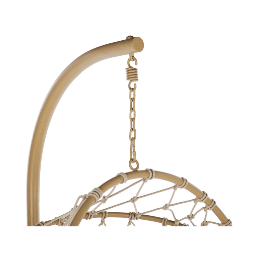 Cadeira Suspensa com Suporte ADRIA Metal Creme