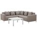 Beliani Conjunto de jardín BELIZE Beliani Conjunto de jardín BELIZE Gris Oscuro