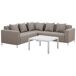 Beliani Conjunto de jardín BELIZE Beliani Conjunto de jardín BELIZE Gris Oscuro