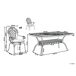 Beliani Conjunto de comedor LIZZANO Beliani Conjunto de comedor LIZZANO Marrón Medio