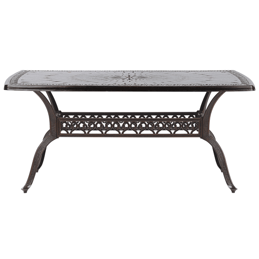 Conjunto de refeições de jardim 6 lugares LIZZANO com almofadas Metal Castanho escuro
