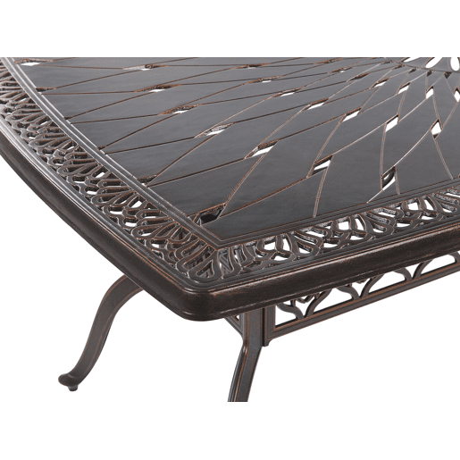 Conjunto de refeições de jardim 6 lugares LIZZANO com almofadas Metal Castanho escuro