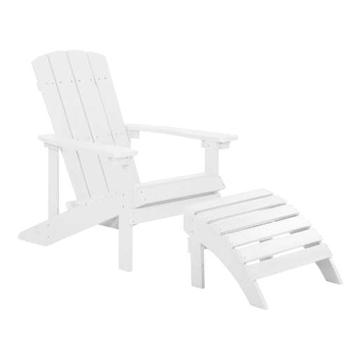 Cadeira de jardim ADIRONDACK Branco Cadeira de jardim ADIRONDACK Branco