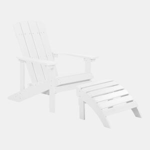 Cadeira de jardim ADIRONDACK Branco