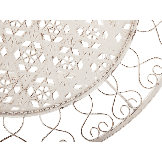 Mesa bistrô TRIESTE 70 cm 70 cm Metal Creme claro